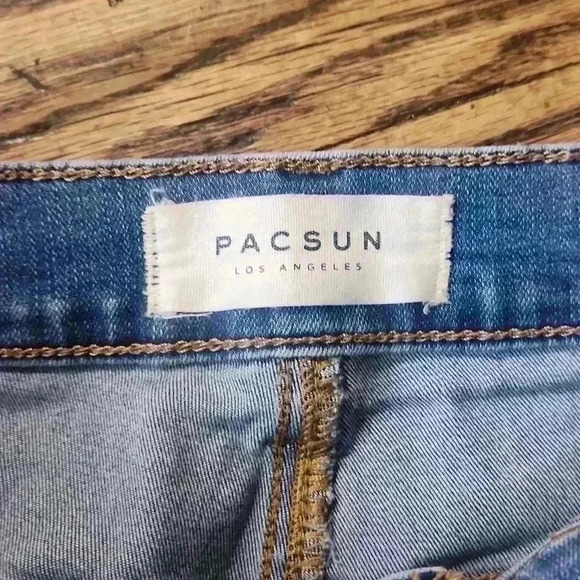 Pac sun size 28 the shortie Jean shorts size 6 - Picture 2 of 5